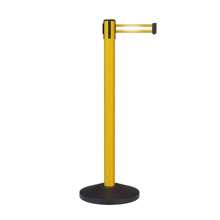 Stanchion Belt Barrier Yellow Post 13ft.Yel/Ref. HL Belt